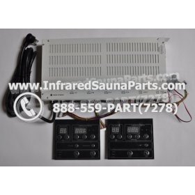 COMPLETE CONTROL POWER BOX WITH CONTROL PANEL - COMPLETE CONTROL POWER BOX HYDRA  INFRARED SAUNA STYLE 4 WITH TWO CONTROL PANELS 1
