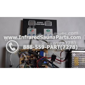 COMPLETE CONTROL POWER BOX WITH CONTROL PANEL - COMPLETE CONTROL POWER BOX LONGEVITY INFRARED SAUNA STYLE 2 WITH ONE CONTROL PANEL 14