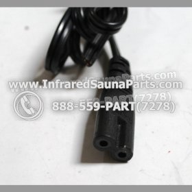 PLUG IN WIRES - PLUG IN WIRE 2 PIN FEMALE FOR SUNLIGHT INFRARED SAUNA STYLE 1 2