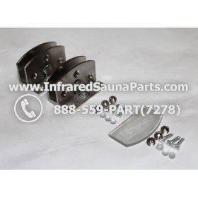 DOOR HINGES - GLASS DOOR HINGE STYLE 5 COMPLETE SET 7