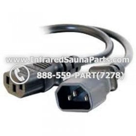 PLUG IN WIRES - PLUG IN WIRE 6ft IEC320 C14 to C13  143 SJT (15A 250V) 2