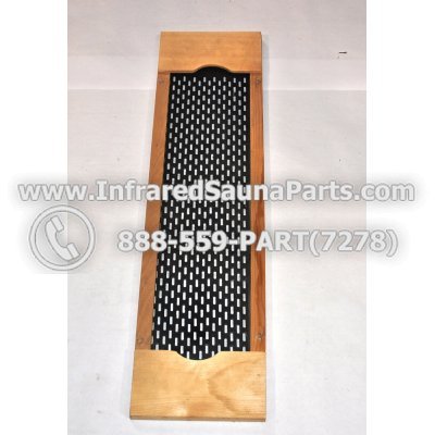 WOOD HEATER COVERS - HEMLOCK WOOD STYLE 1 HEATER COVER IN BLACK 1