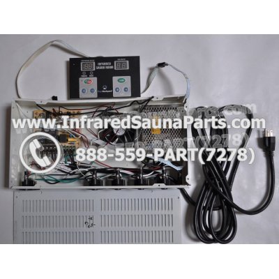 COMPLETE CONTROL POWER BOX WITH CONTROL PANEL - COMPLETE CONTROL POWER BOX LONGEVITY INFRARED SAUNA STYLE 1 WITH ONE CONTROL PANEL 1