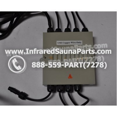 COMPLETE CONTROL POWER BOX 220V / 240V - COMPLETE CONTROL POWER BOX 220V / 240V HEATWAVE INFRARED SAUNA WITH 8 HEATER PLUGS v1 1