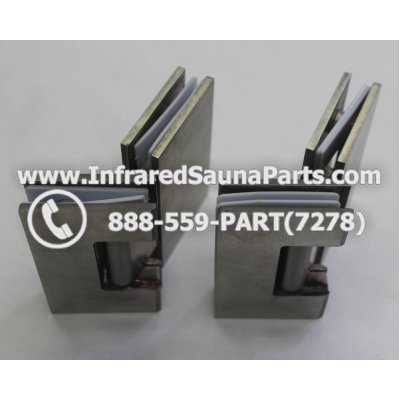 DOOR HINGES - GLASS DOOR HINGE STYLE 11 COMPLETE SET 1