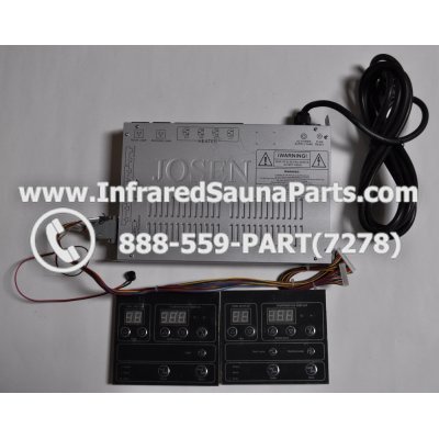 COMPLETE CONTROL POWER BOX WITH CONTROL PANEL - COMPLETE CONTROL POWER BOX IRONMAN INFRARED SAUNA STYLE 3 WITH TWO CONTROL PANELS 1